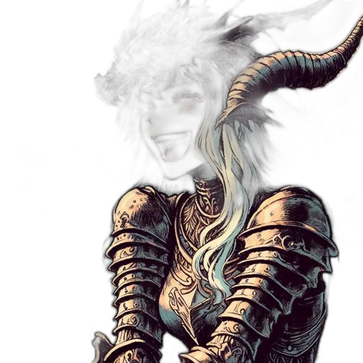 dragon, mask, creature, sword transparent PNG cut-out