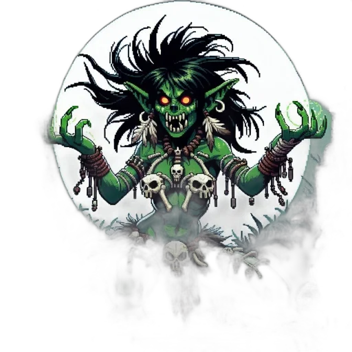 creature, mask, staff, jewelry transparent PNG cut-out