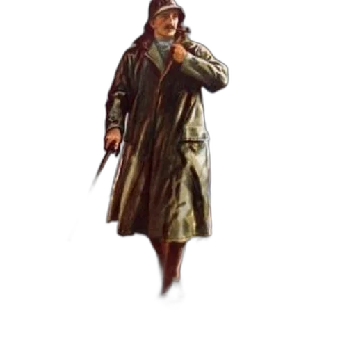 jacket, staff, weapon, umbrella transparent PNG cut-out
