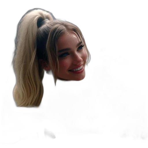 hair, face, mask, crown transparent PNG cut-out
