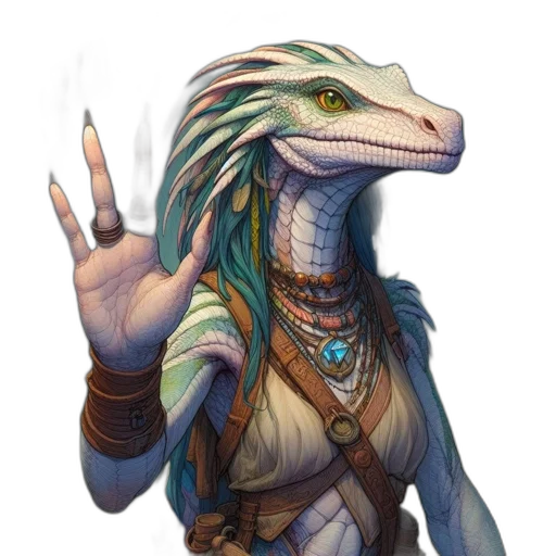 dragon, creature, staff, animal transparent PNG cut-out