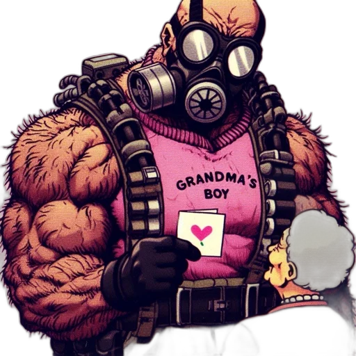 mask, comic book art, concept art, cyberpunk transparent PNG cut-out
