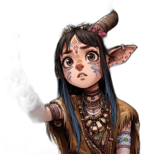 staff, mask, face, dragon transparent PNG cut-out