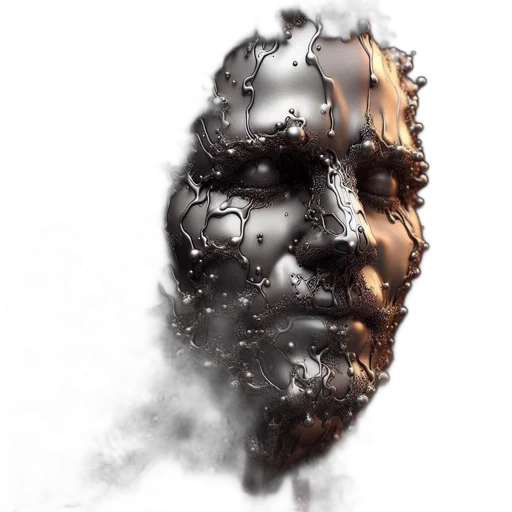 face, mask, photorealistic, concept art transparent PNG cut-out