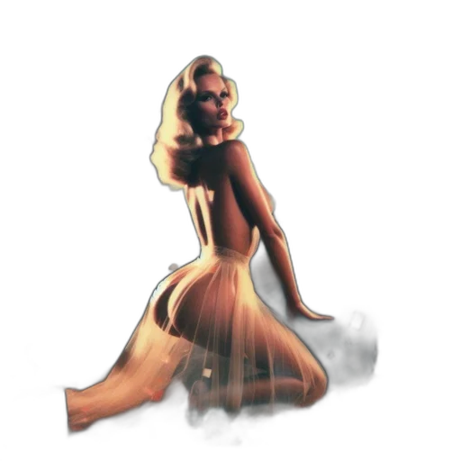 dress, hair, staff, concept art transparent PNG cut-out