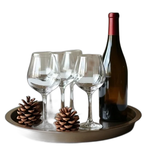 3d render, tray, six, empty transparent PNG cut-out