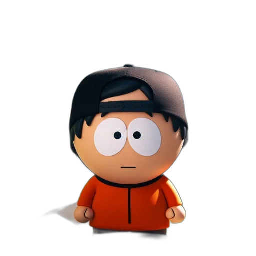 staff, jacket, face, 3d render transparent PNG cut-out