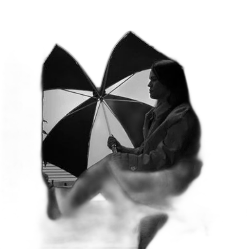 umbrella, jacket, staff, dress transparent PNG cut-out