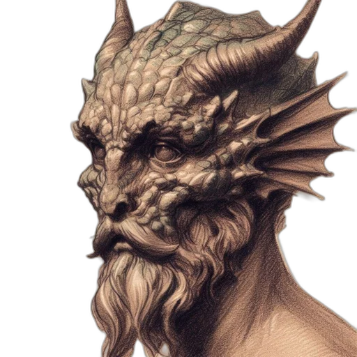 dragon, face, mask, creature transparent PNG cut-out