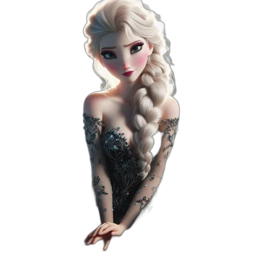 dress, fantasy art, concept art, 3d render transparent PNG cut-out