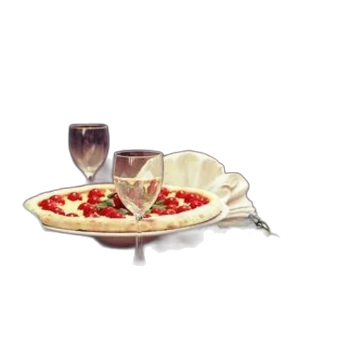 food, umbrella, jewelry, 3d render transparent PNG cut-out