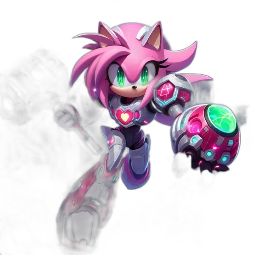 robot, weapon, staff, creature transparent PNG cut-out