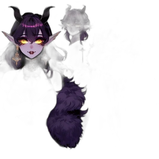 creature, dragon, mask, staff transparent PNG cut-out