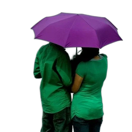 umbrella, jacket, photorealistic, rain transparent PNG cut-out