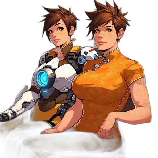 robot, weapon, staff, dress transparent PNG cut-out
