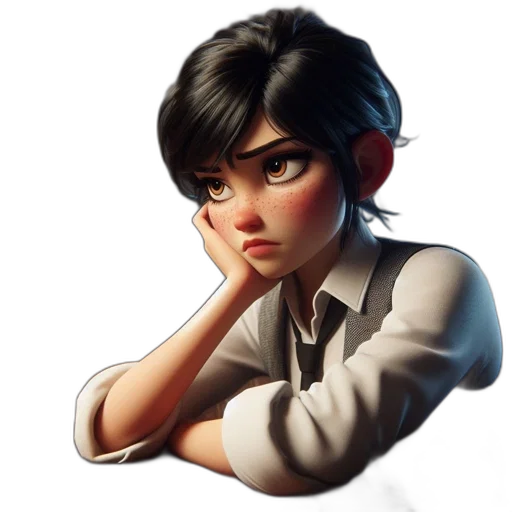 face, staff, concept art, photorealistic transparent PNG cut-out