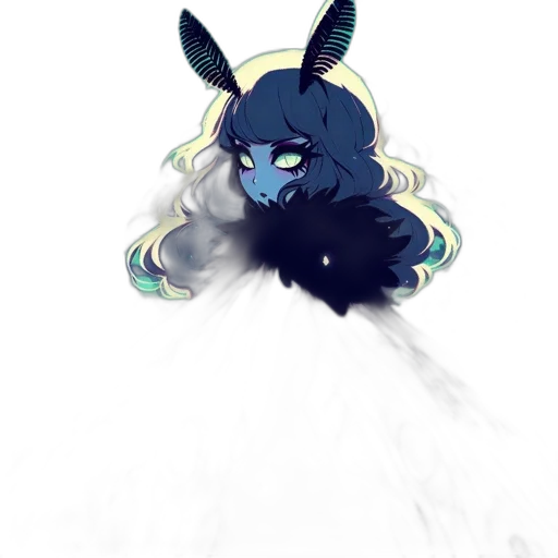 creature, hair, mask, crown transparent PNG cut-out