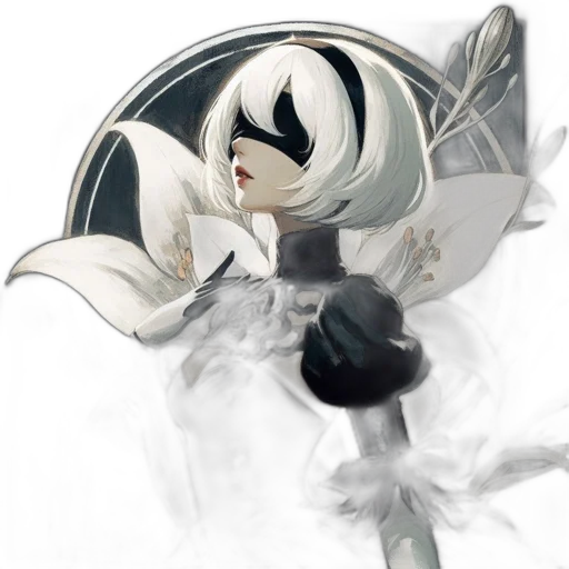 flower, mask, weapon, staff transparent PNG cut-out