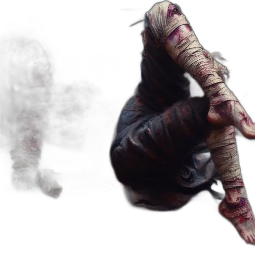 creature, mask, staff, weapon transparent PNG cut-out