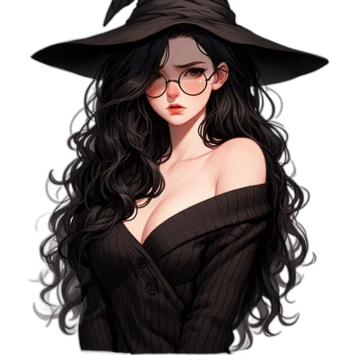 hat, dress, hair, mask transparent PNG cut-out