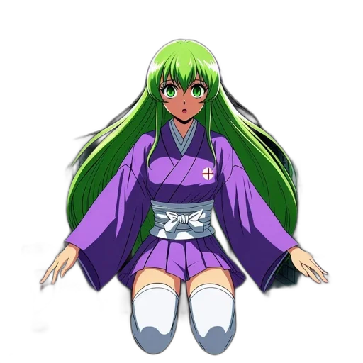 dress, staff, anime, concept art transparent PNG cut-out