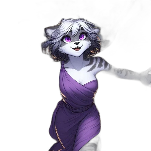 dress, staff, creature, mask transparent PNG cut-out