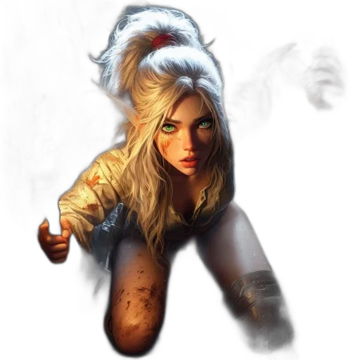 staff, face, weapon, fantasy art transparent PNG cut-out