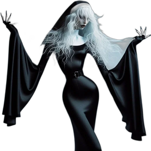 dress, hair, concept art, fantasy art transparent PNG cut-out