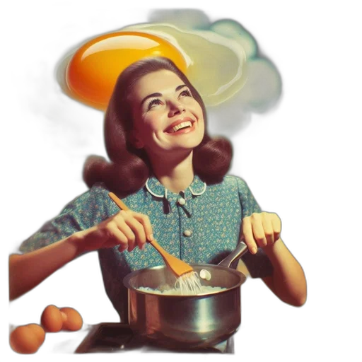 food, hat, staff, photorealistic transparent PNG cut-out