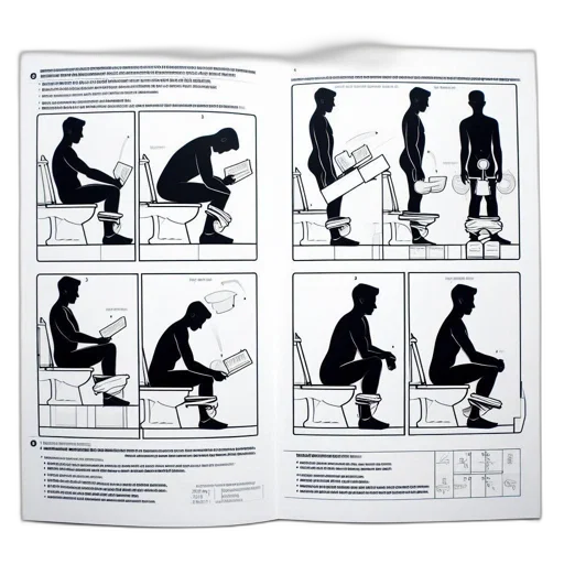 furniture, instructional, spread, features transparent PNG cut-out
