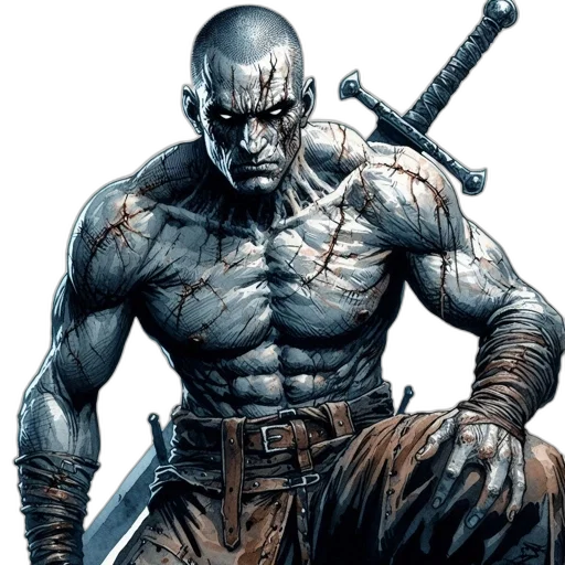 sword, comic book art, concept art, fantasy art transparent PNG cut-out
