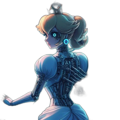robot, dress, concept art, comic book art transparent PNG cut-out