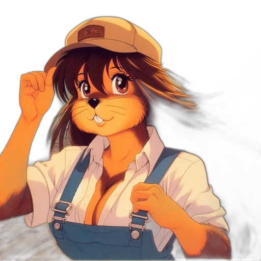 hat, staff, anime, watercolor transparent PNG cut-out