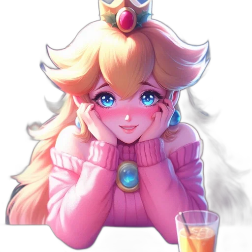 crown, dress, face, staff transparent PNG cut-out