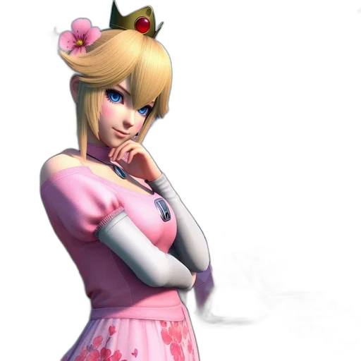 dress, staff, concept art, 3d render transparent PNG cut-out