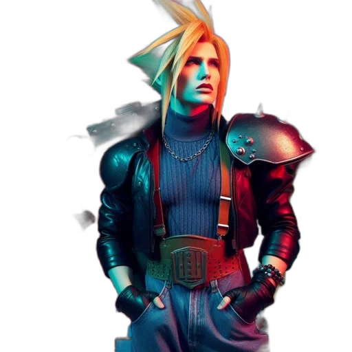 jacket, weapon, staff, sword transparent PNG cut-out