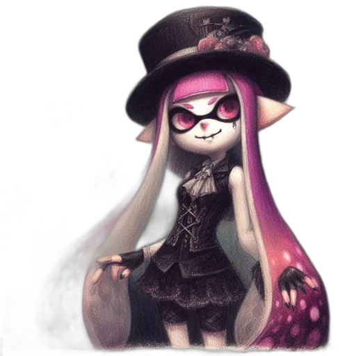 dress, hat, mask, weapon transparent PNG cut-out