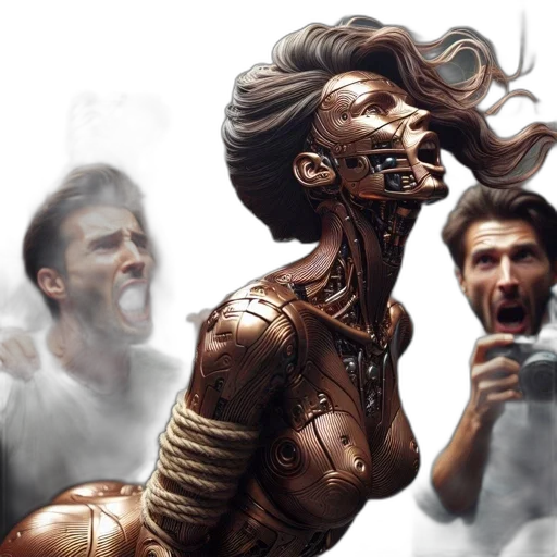face, hair, concept art, comic book art transparent PNG cut-out