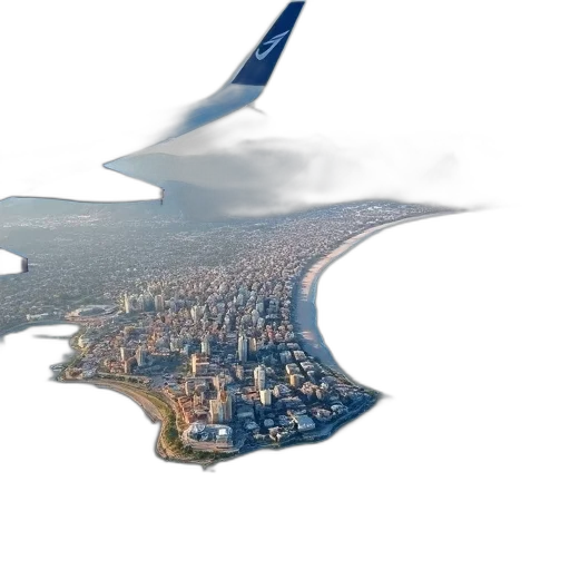 3d render, photorealistic, concept art, aerial transparent PNG cut-out