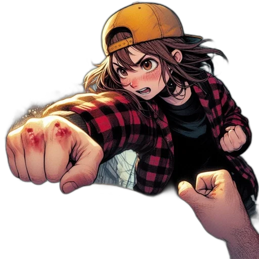 weapon, hat, comic book art, anime transparent PNG cut-out