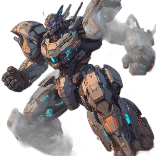 robot, weapon, concept art, fantasy art transparent PNG cut-out