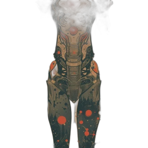 dress, jacket, robot, mask transparent PNG cut-out