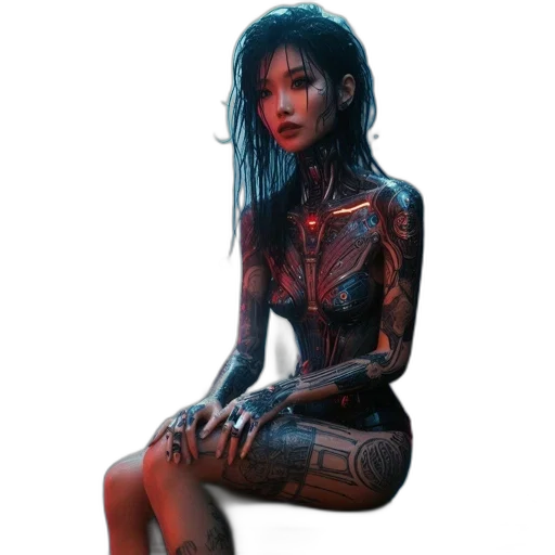 robot, dress, jewelry, creature transparent PNG cut-out