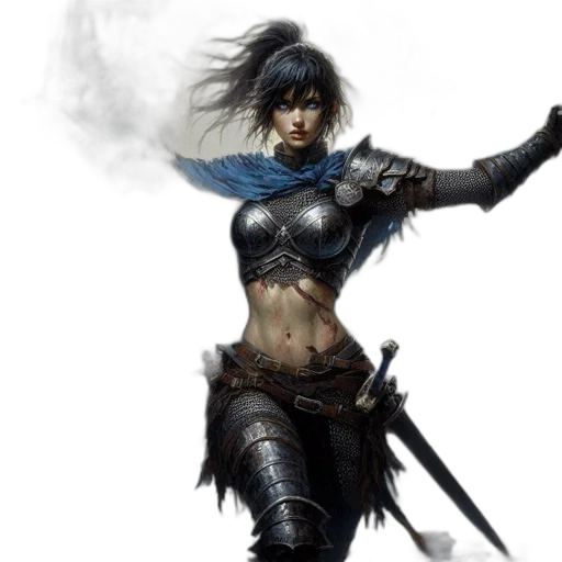 sword, fantasy art, concept art, comic book art transparent PNG cut-out