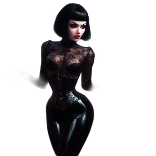 dress, robot, concept art, 3d render transparent PNG cut-out