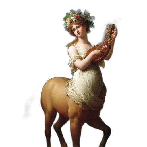 dress, staff, animal, creature transparent PNG cut-out
