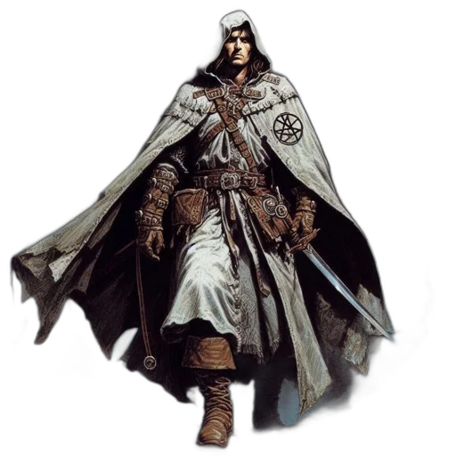 sword, staff, jacket, concept art transparent PNG cut-out