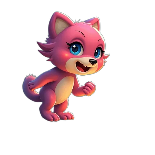 animal, creature, staff, 3d render transparent PNG cut-out