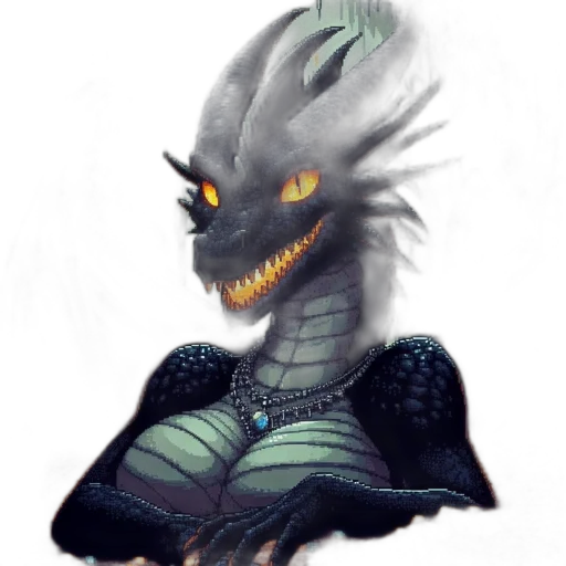 dragon, creature, mask, staff transparent PNG cut-out