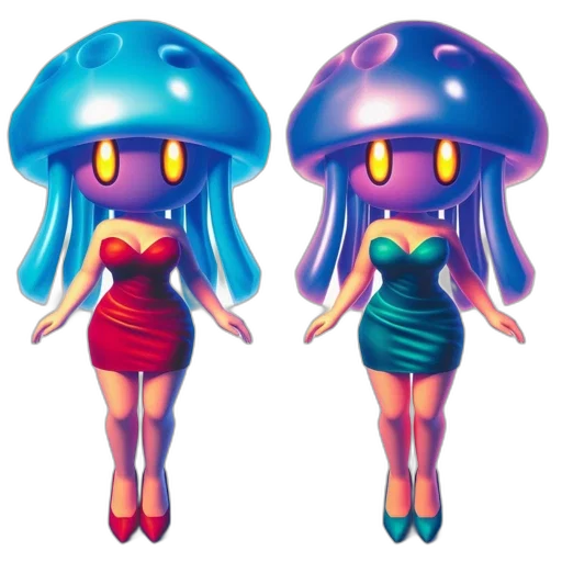 dress, concept art, 3d render, pixel art transparent PNG cut-out